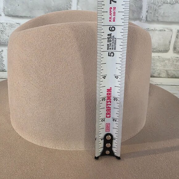 Gigi Pip Australian Wool Fedora Hat Womens 57 S/M Classic Quiet Luxury Confident - Picture 7 of 9